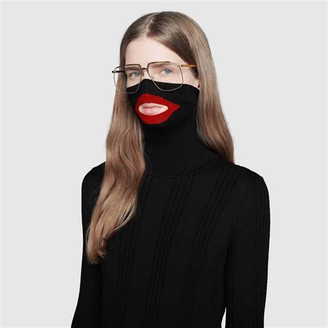 gucci balaclava knit top colors